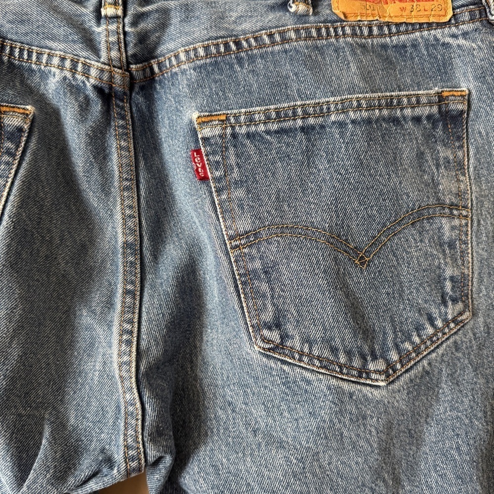 Levi's Men's 501 XX Classic Blue Denim Jeans 38x29 - Picture 4 of 6